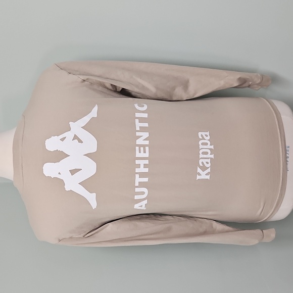 Kappa Long Sleeve Shirt Tan Beige Size Small - Picture 2 of 3